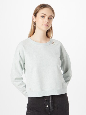Ragwear Sweatshirt 'BLESED' in Green: front