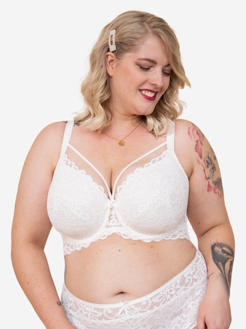 Invisible Soutien-gorge 'True Luna' SugarShape en blanc : devant