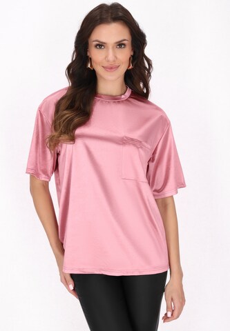faina Shirt in Roze: voorkant
