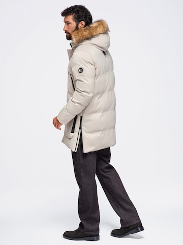 Giacca invernale di Ombre in beige: frontale