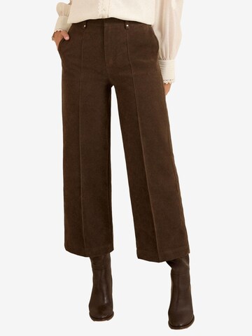 love & roses Regular Pants in Brown: front