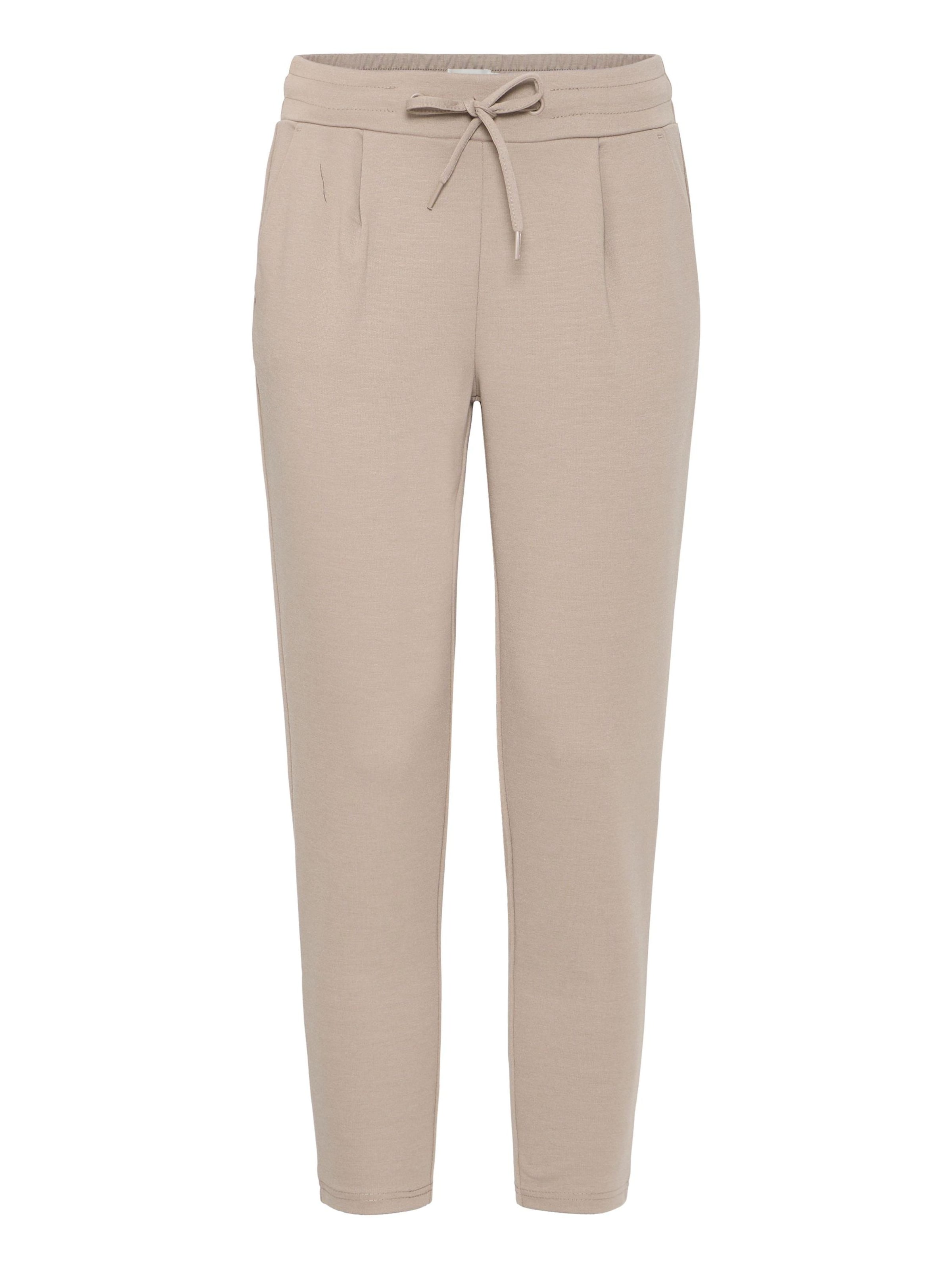 ICHI Ozke Hlače z naborki 'IHKate' | siva barva: sprednja stran