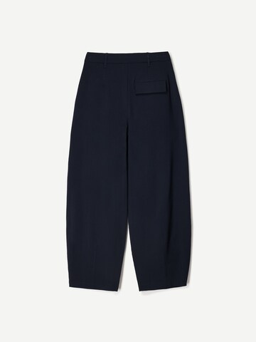 Loosefit Pantalon à pince Bershka en bleu