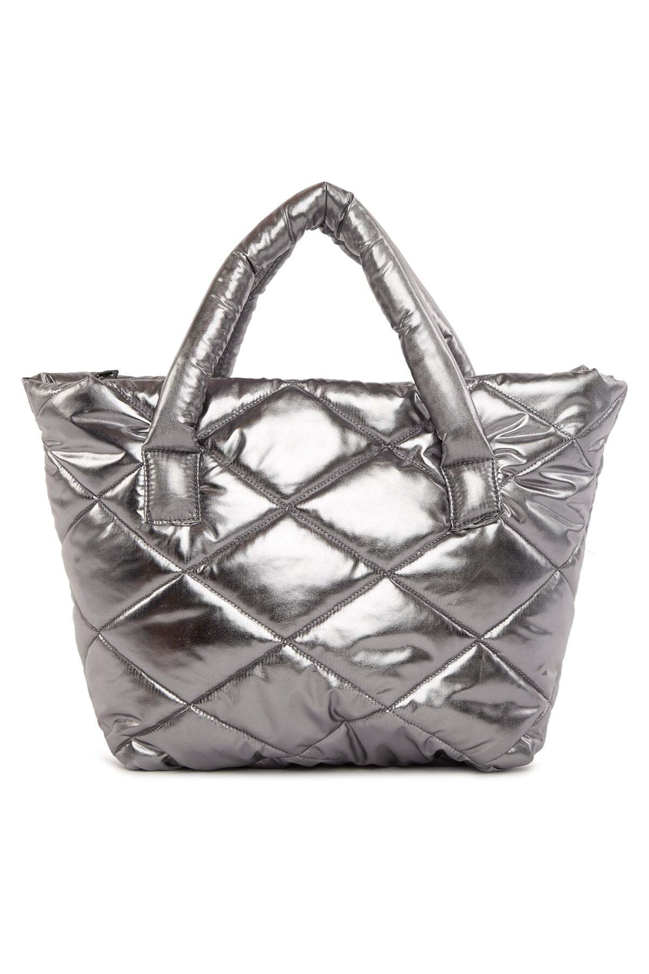 Bagmori Shopper táska - ezüst: elől