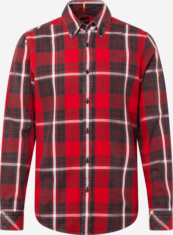 BOSS Klasický střih Košile 'Rickert' – červená: přední strana