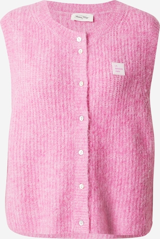 Cardigan 'EAST19MCE24' AMERICAN VINTAGE en rose : devant