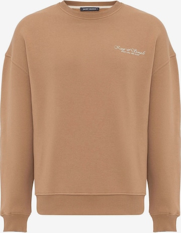 Sweat-shirt Jacey Quinn en beige : devant