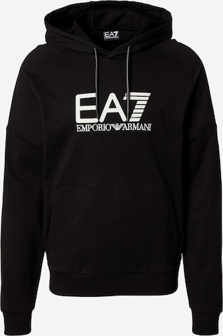 melns EA7 Emporio Armani Džemperis: no priekšpuses