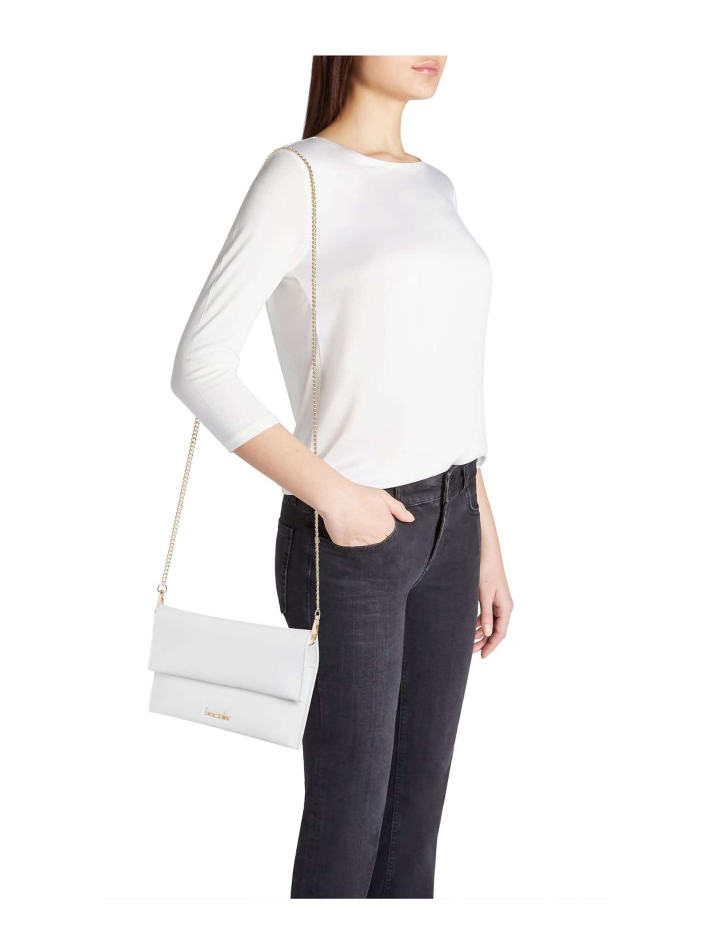 Poche ventrale 'Jinny Leather' Braccialini en blanc