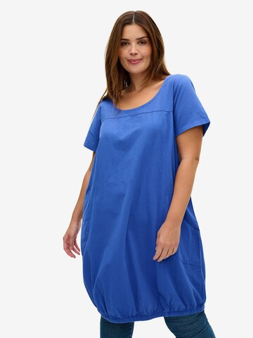 Robe 'Jeasy' Zizzi en bleu : devant