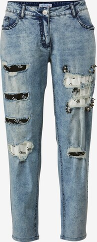 Angel of Style Loosefit Jeans in Blauw: voorkant