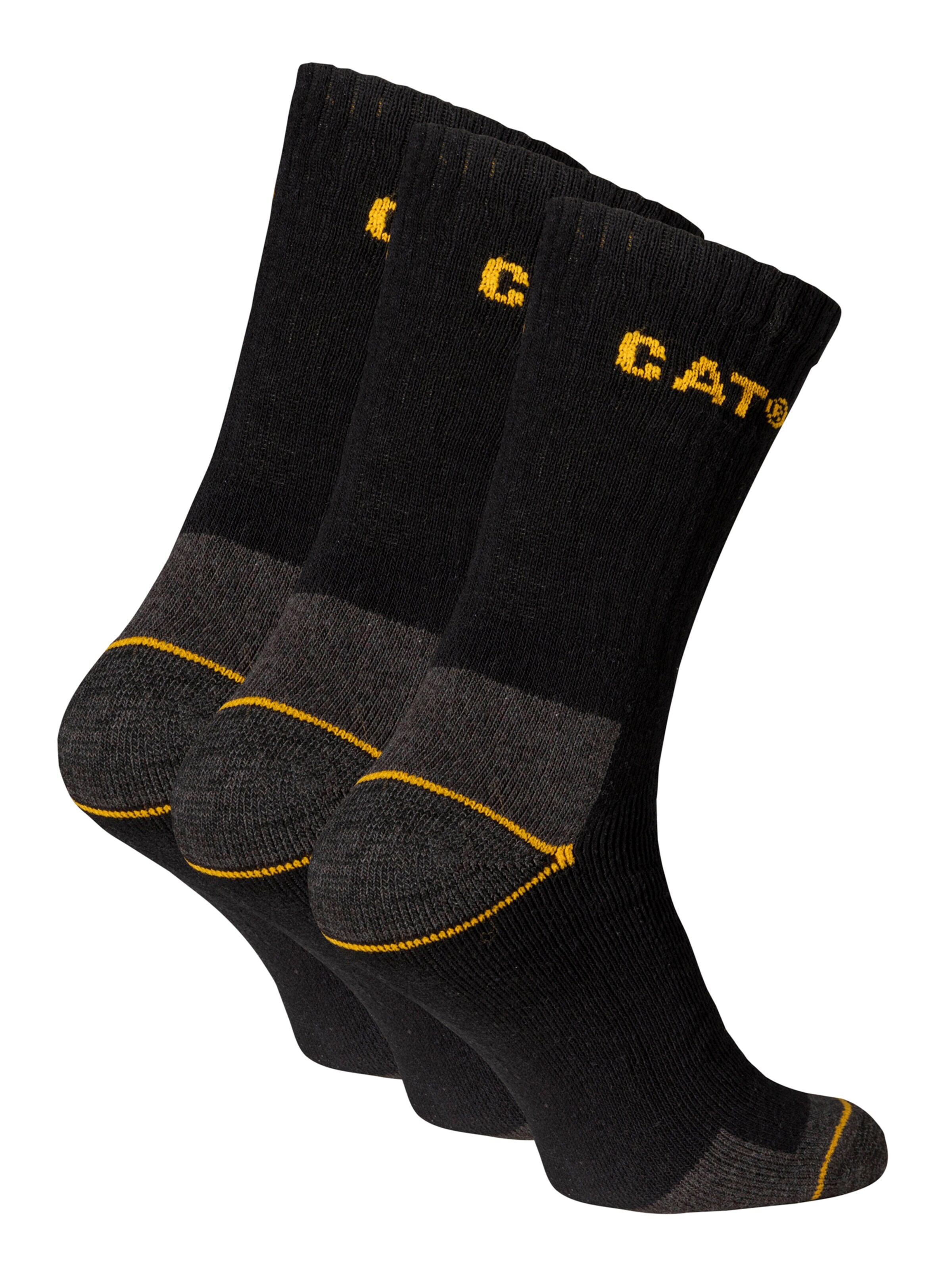 CATERPILLAR Sokken 'Workwear Sock CAT' in Zwart