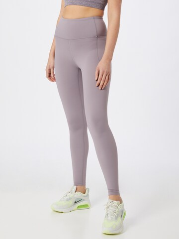 UNDER ARMOUR Skinny Športové nohavice 'Meridian' - fialová: predná strana