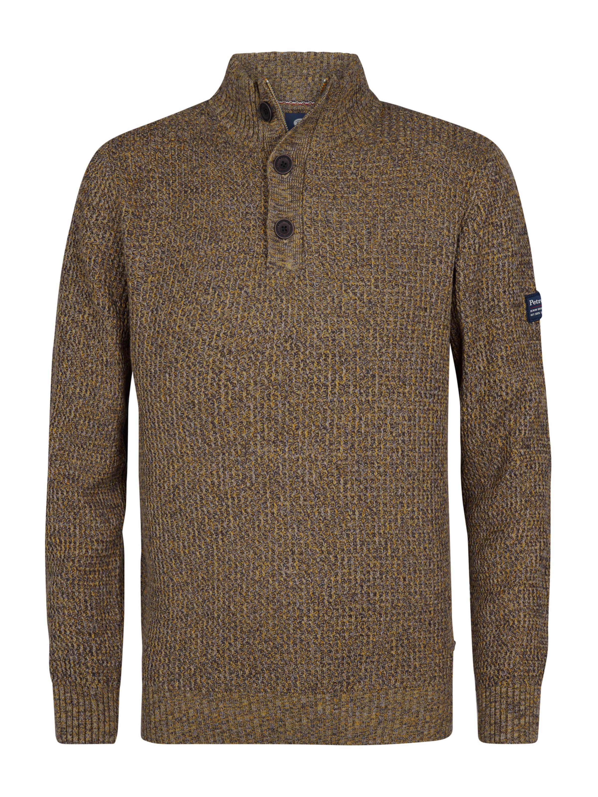 Petrol Industries Свитер в Желтый: спереди