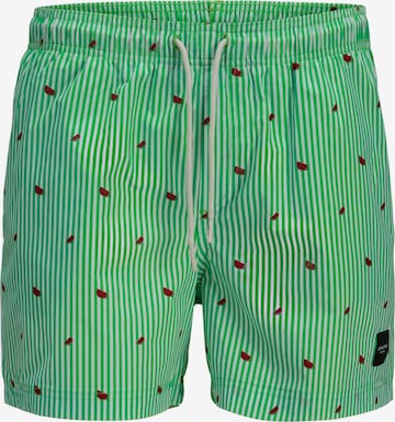 JACK & JONES Badeshorts 'JPSTMaui' in Grün: Vorderseite