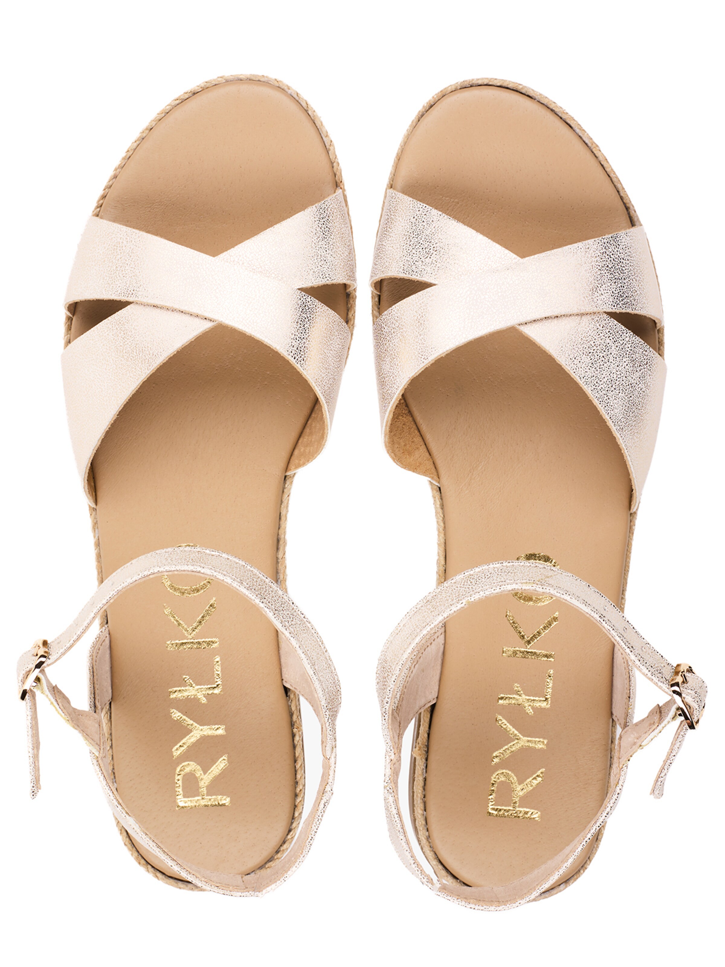 RYŁKO - Sandalias con hebilla en beige