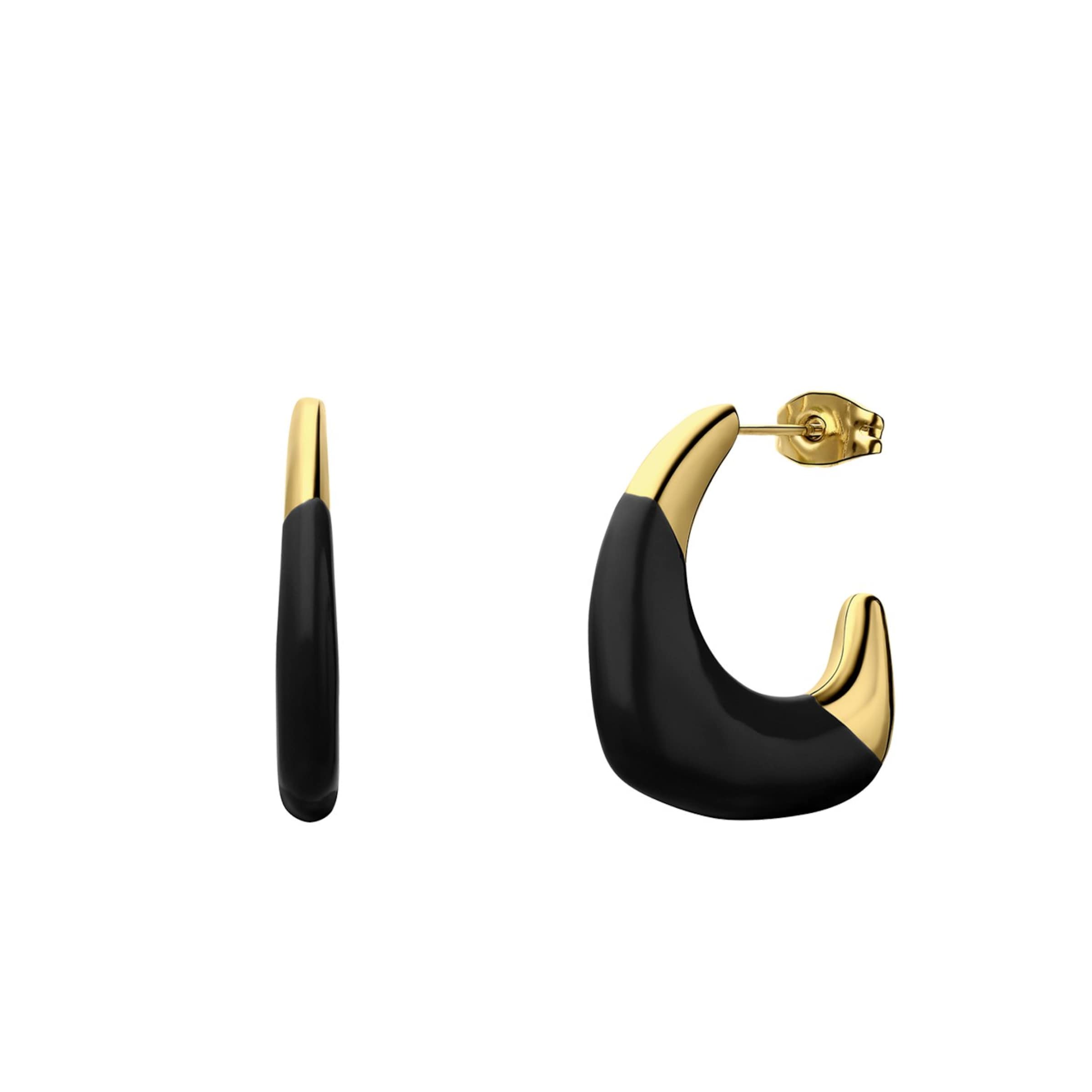 Lucardi Earrings in Gold: front
