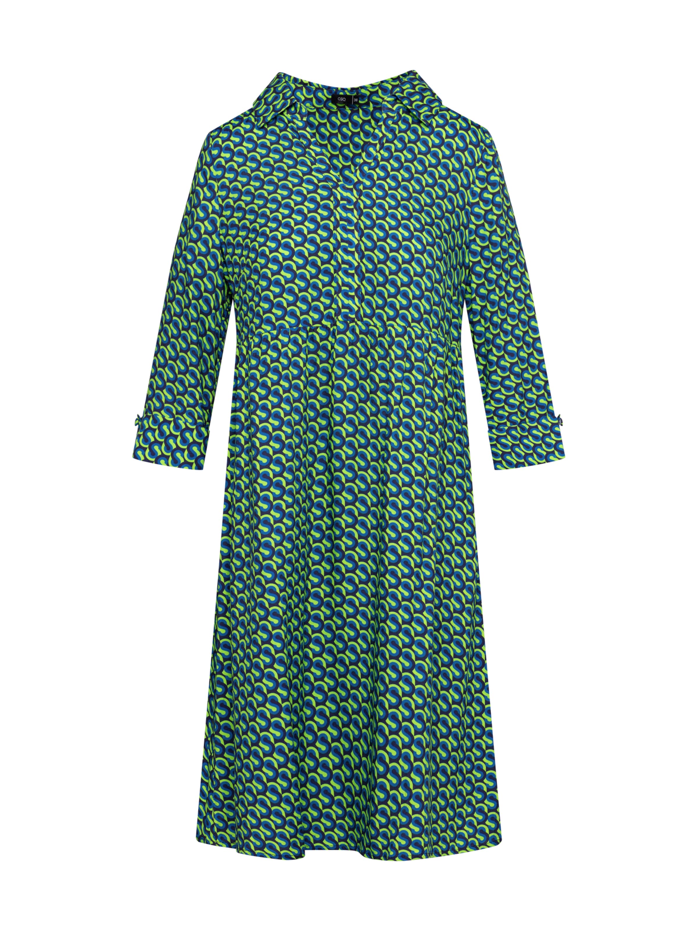 Quiosque Blusenkleid '4VD004' in Grün: Vorderseite