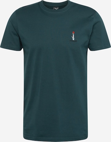 Iriedaily T-Shirt 'Rosebong' in Grün: predná strana