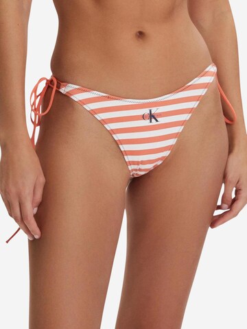 Classico Bikini 'SIDE TIE BOTTOM LV00Q61215' di Calvin Klein Jeans in arancione