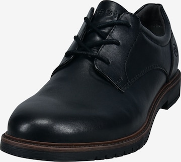 bugattiCipele na vezanje - crna boja: prednji dio