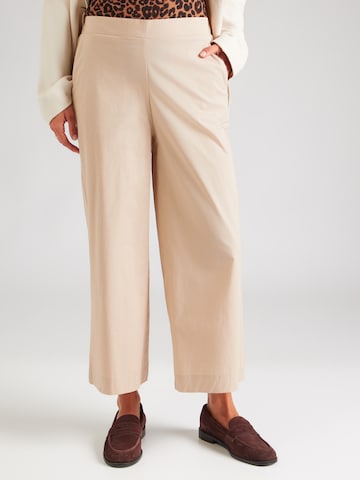 MORE & MORE - Pierna ancha Pantalón en beige: frente