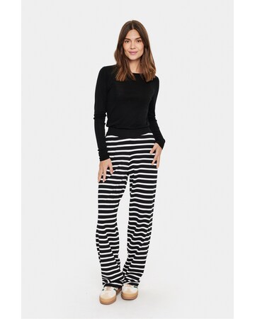 SAINT TROPEZ Regular Hose 'Mila' in Schwarz