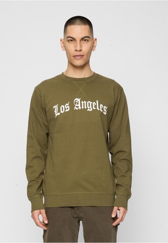 MT Men Sweatshirt 'Los Angeles' in Grün: Vorderseite