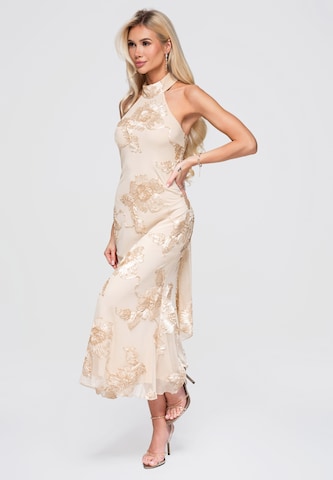 Robe de soirée Ombre en beige