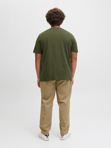 T-Shirt 'JJECorp' Jack & Jones Plus en vert