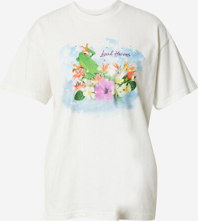 LOCAL HEROES Camisa 'LOST IN PARADISE' em mistura de cores / branco, Vista do produto