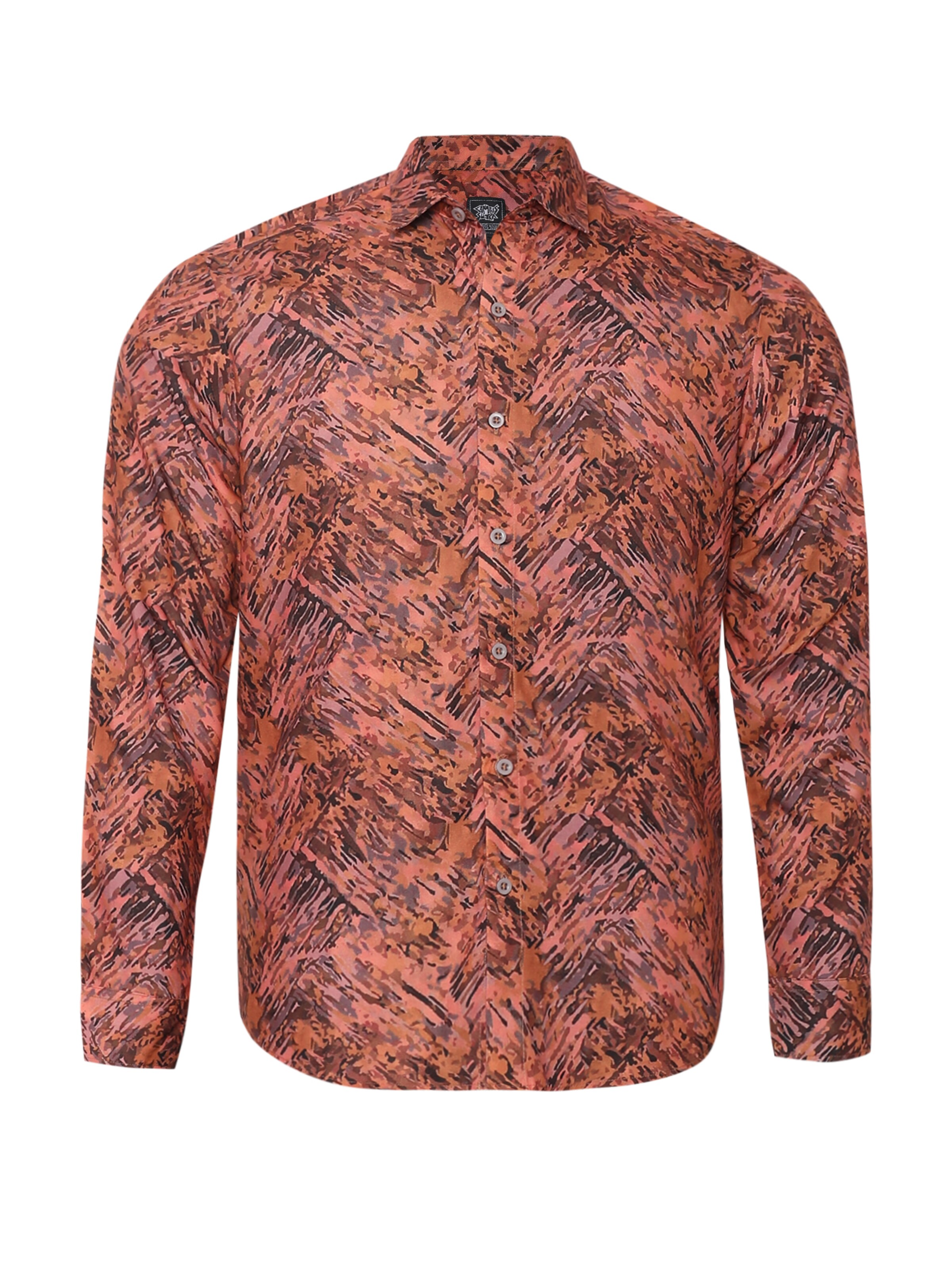 Campus Sutra Rovný strih Košeľa - Zmiešané farby: predná strana