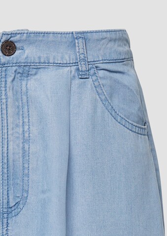 Loosefit Pantalon à pince s.Oliver en bleu