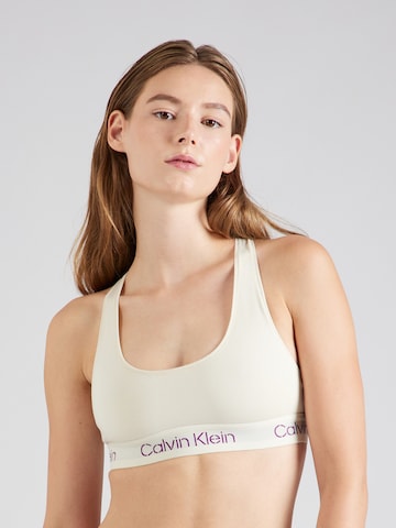Calvin Klein UnderwearBustier Grudnjak - bež boja: prednji dio