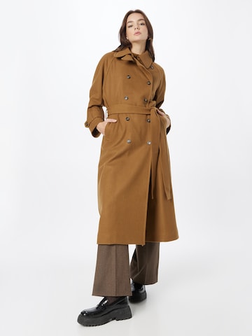 WEEKDAY Between-Seasons Coat 'Travis' in Brown: front