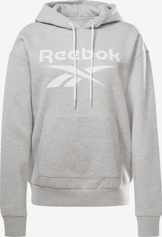 Sweat-shirt Reebok en gris : devant