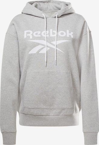 pelēks Reebok Sportisks džemperis: no priekšpuses