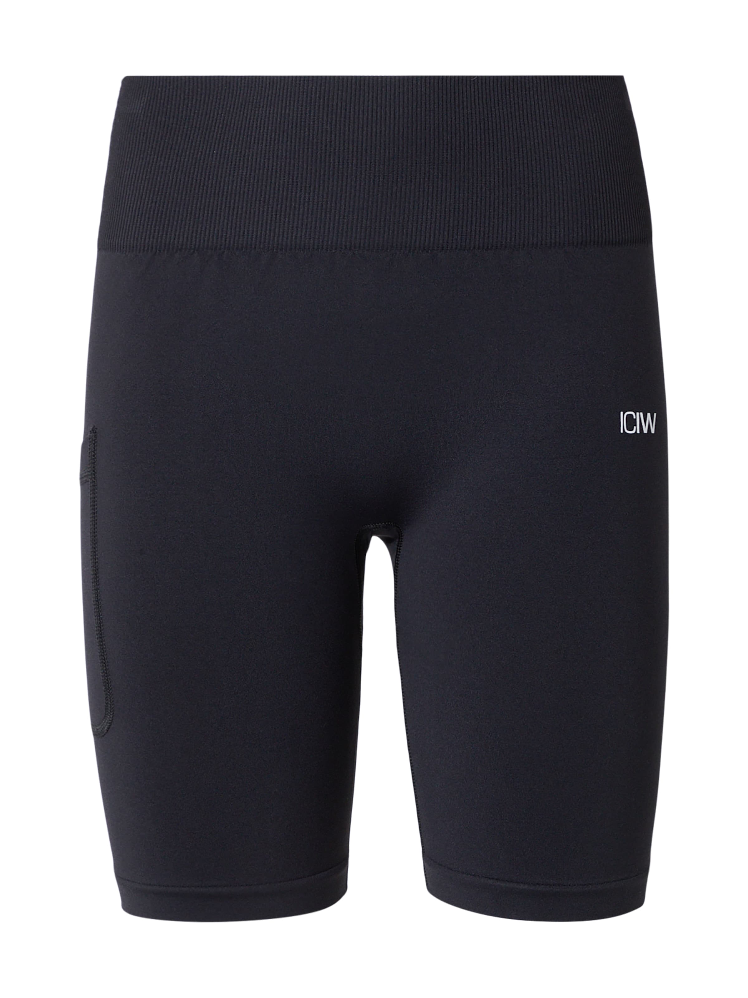 ICANIWILL Skinny Sportovní kalhoty 'Define Seamless' – černá: přední strana