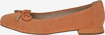 CAPRICE Ballet Flats in Orange