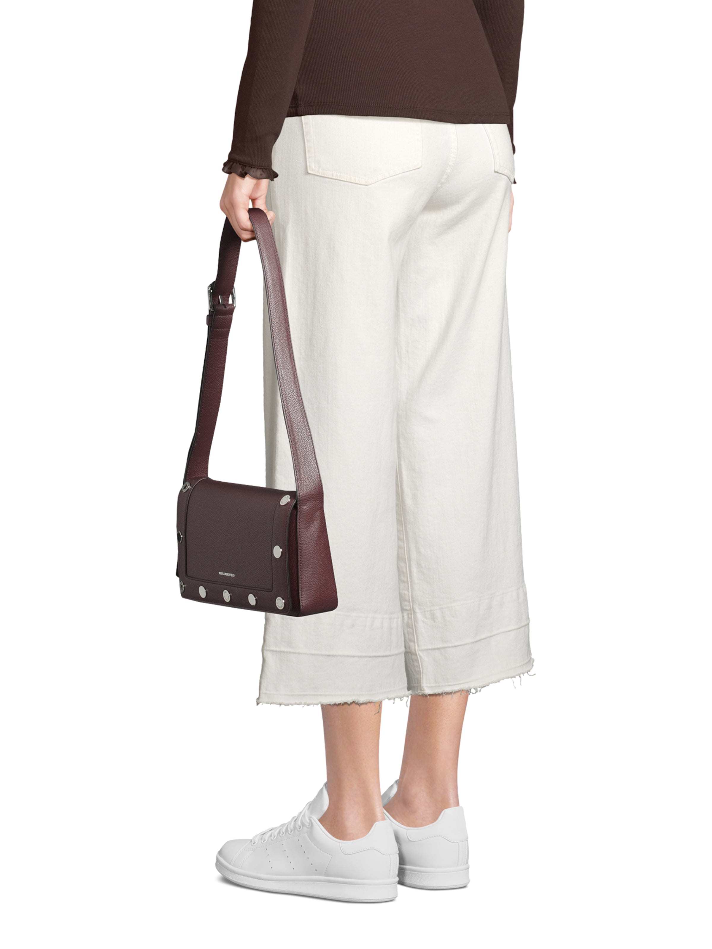 Karl Lagerfeld Чанта с презрамки 'ROCKY MARAIS' в червено: отпред