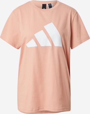 ADIDAS PERFORMANCE - Camiseta funcional en rosa: frente