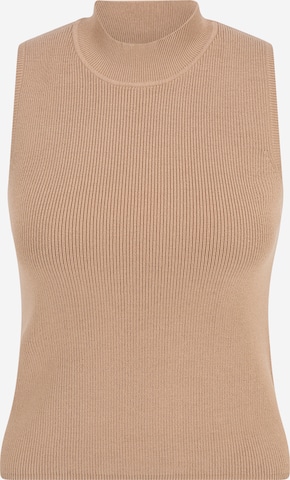 ABOUT YOU x Chiara Biasi Knitted Top 'Ilja' in Beige: front