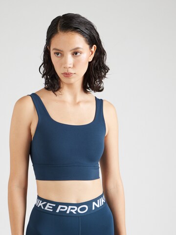 NIKE - Soutien Bustier Soutien de desporto 'ALATE ELLIPSE' em azul: frente