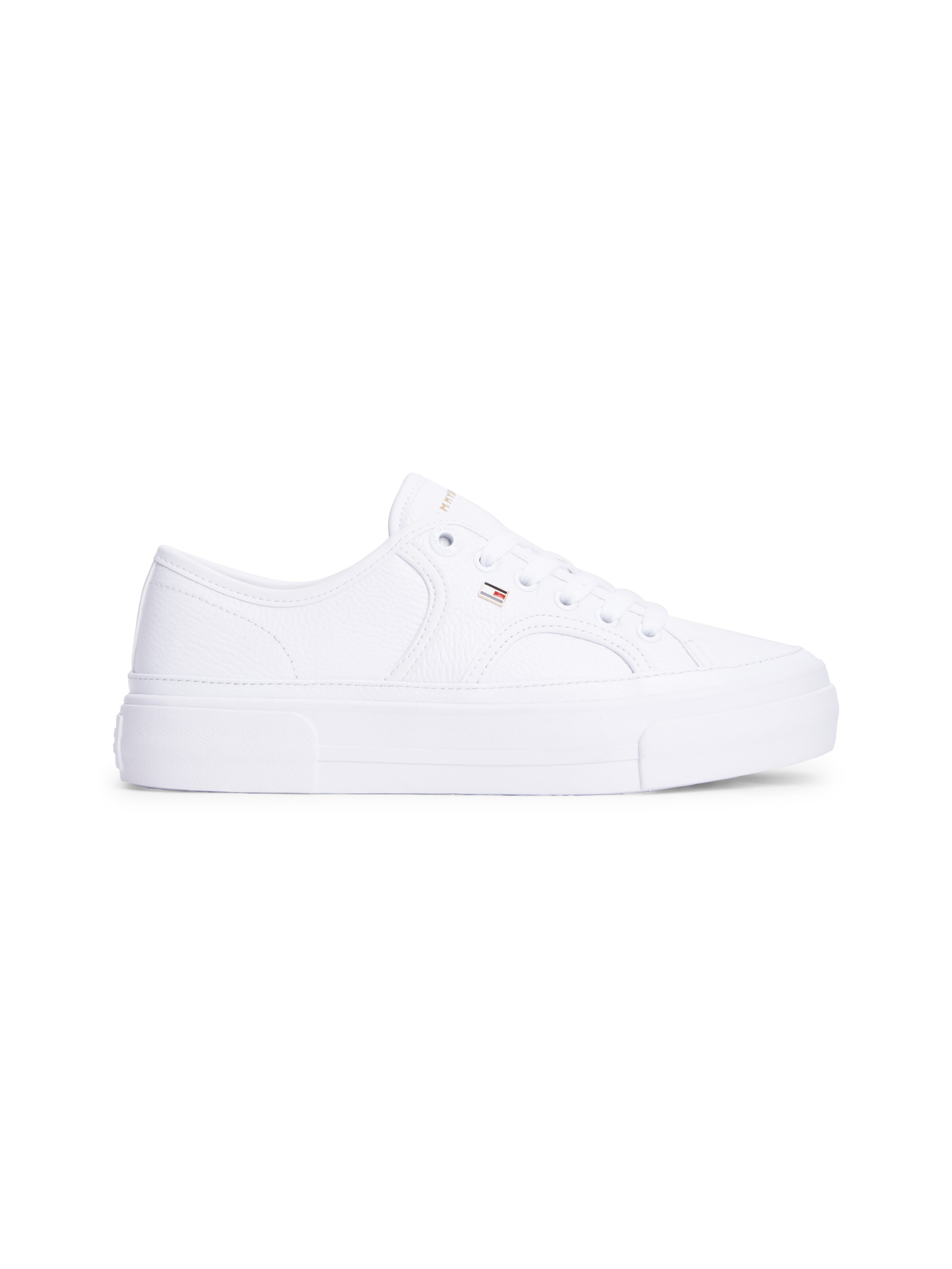 TOMMY HILFIGER Sneaker 'Logo Pebble' in Weiß