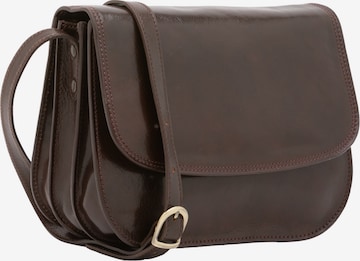 Sac à bandoulière Viola Castellani en marron : devant