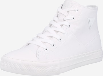GUESS High-Top Sneakers 'PRINZE' in White: front