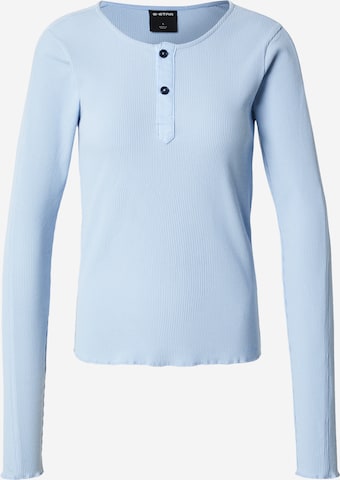 G-STAR Tričko – modrá: přední strana