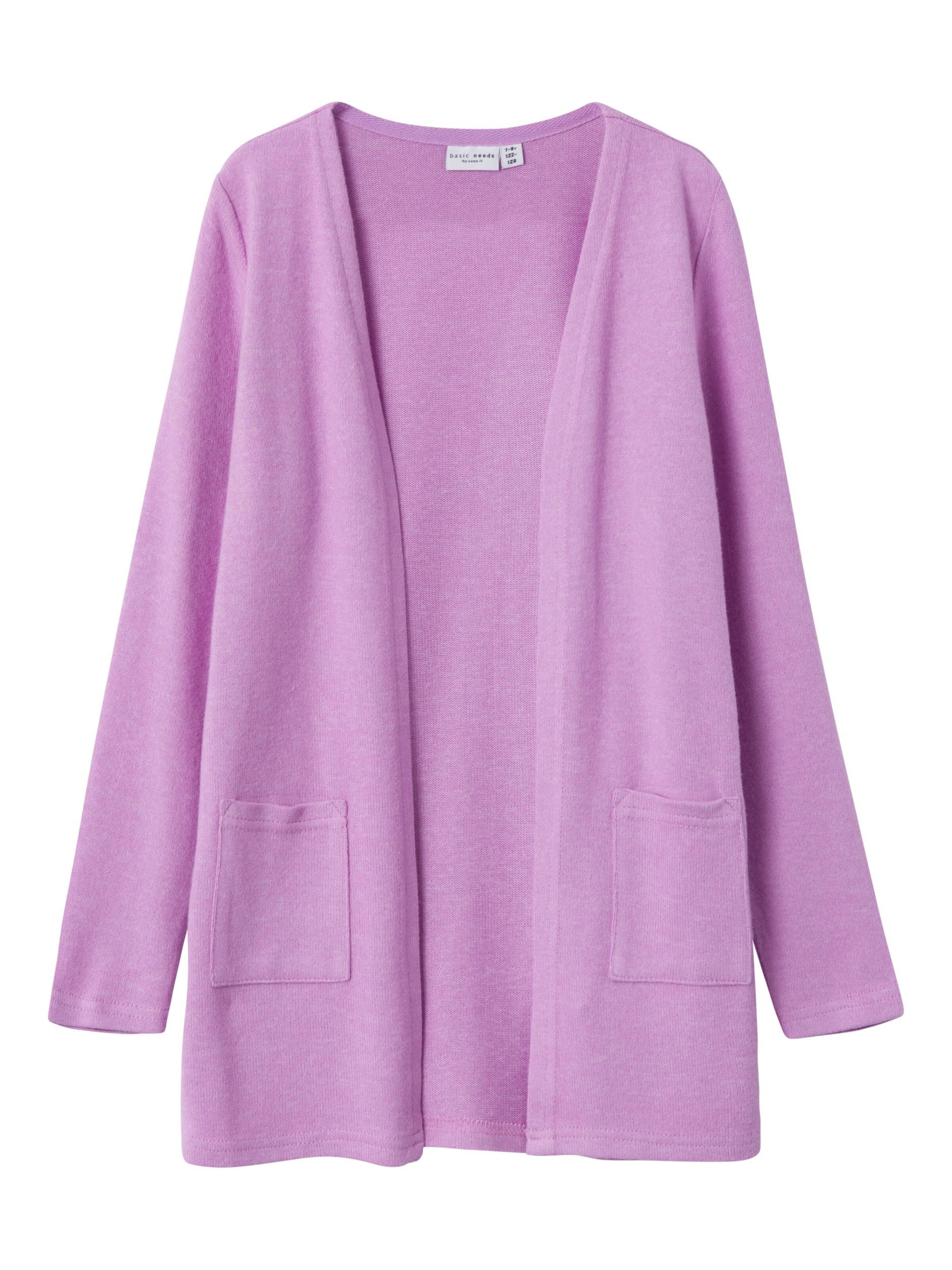 NAME IT Knit Cardigan 'Victi' in Purple: front