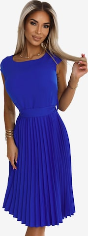 Numoco Kleid 'Plisseekleid Lilu' in Blau: Vorderseite