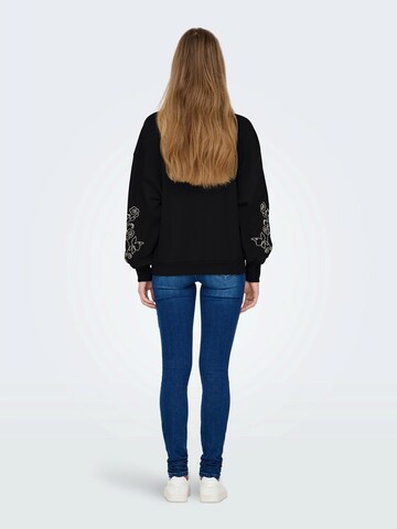 ONLY Sweatshirt 'ONLBROOKE' in Schwarz
